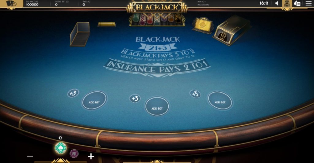 21+3 Blackjack Cookie Casino