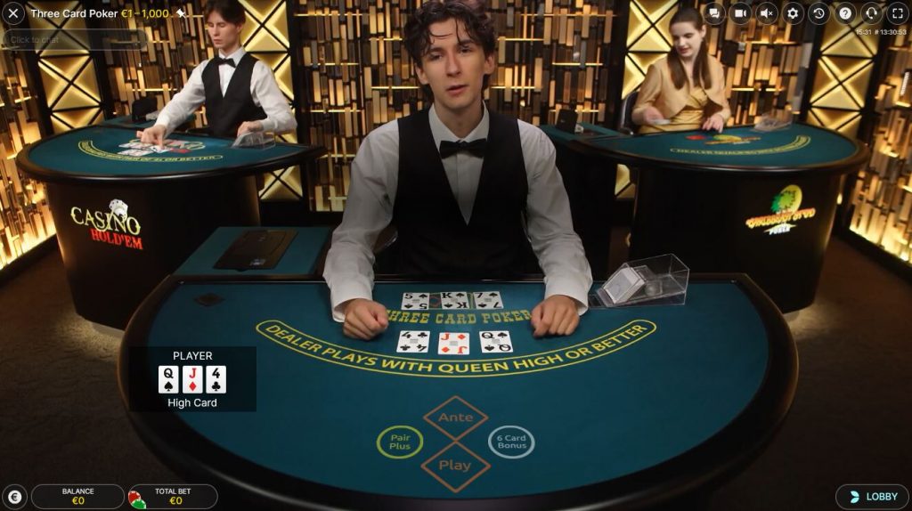 Three Card Poker Live