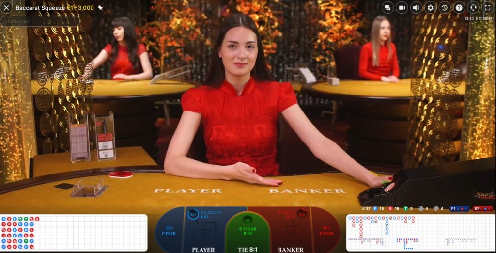 Baccarat Squeeze live