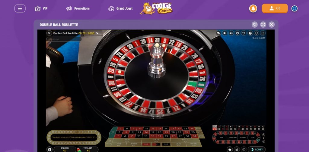 Double Ball Roulette live