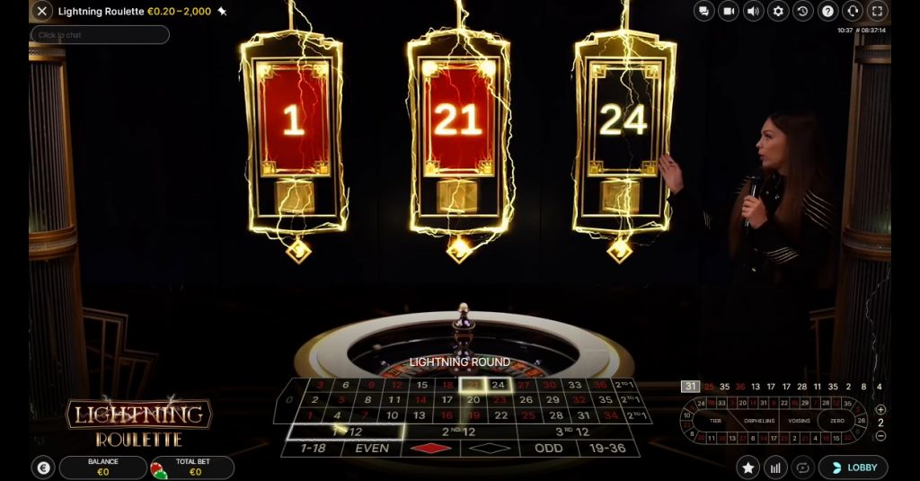 Live Lightning Roulette Cookie Casino