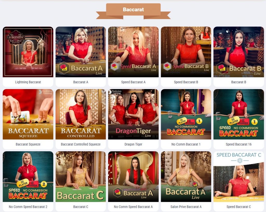 Live baccarat spellen Cookie Casino