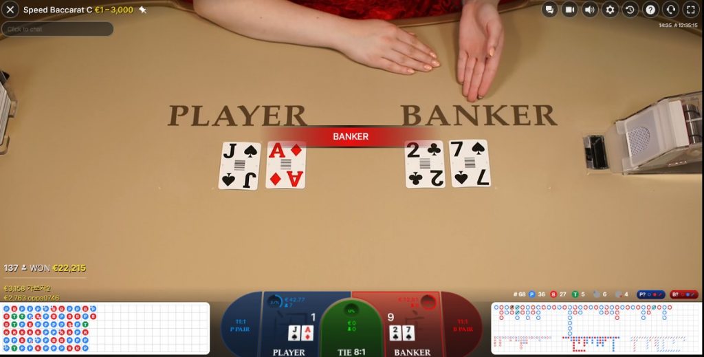 Speed Baccarat banker