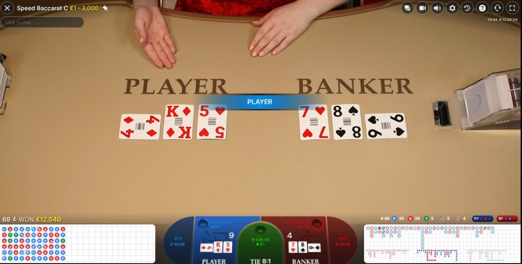 Speed Baccarat player