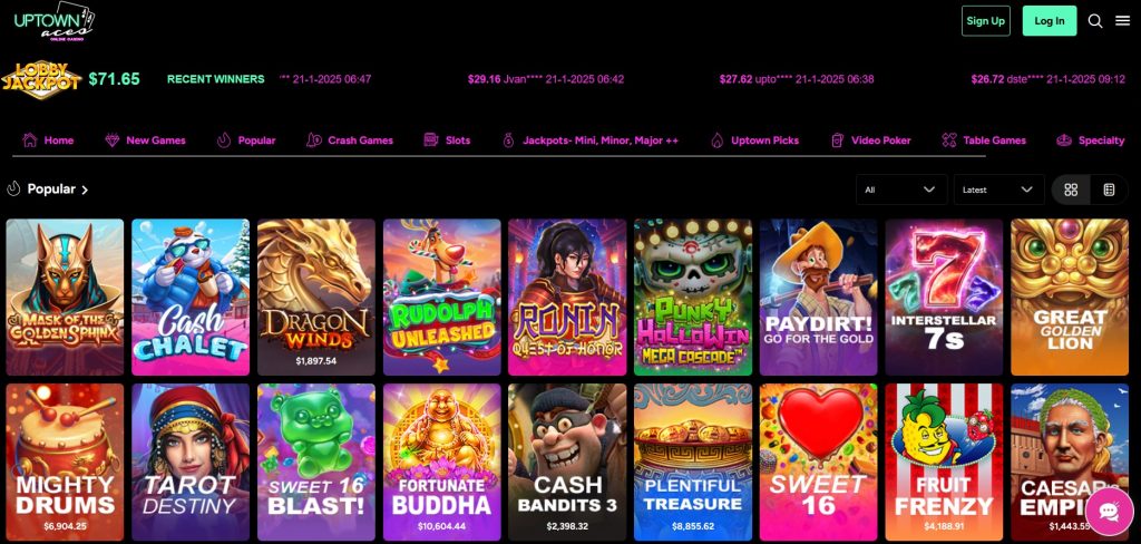 Popular video slots